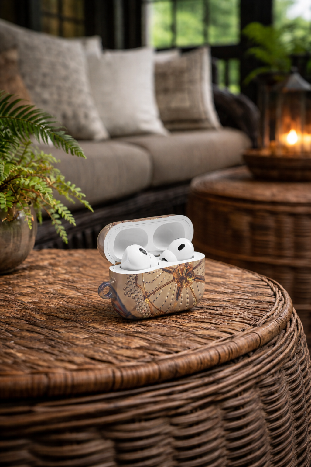 Gold Chandelier AirPods Case--Vintage Crystal Lighting Earbud Cover