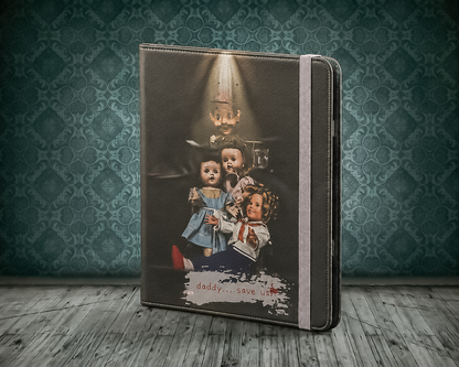 Personalized Vintage Creepy Doll iPad Folio Case – Gothic Cover