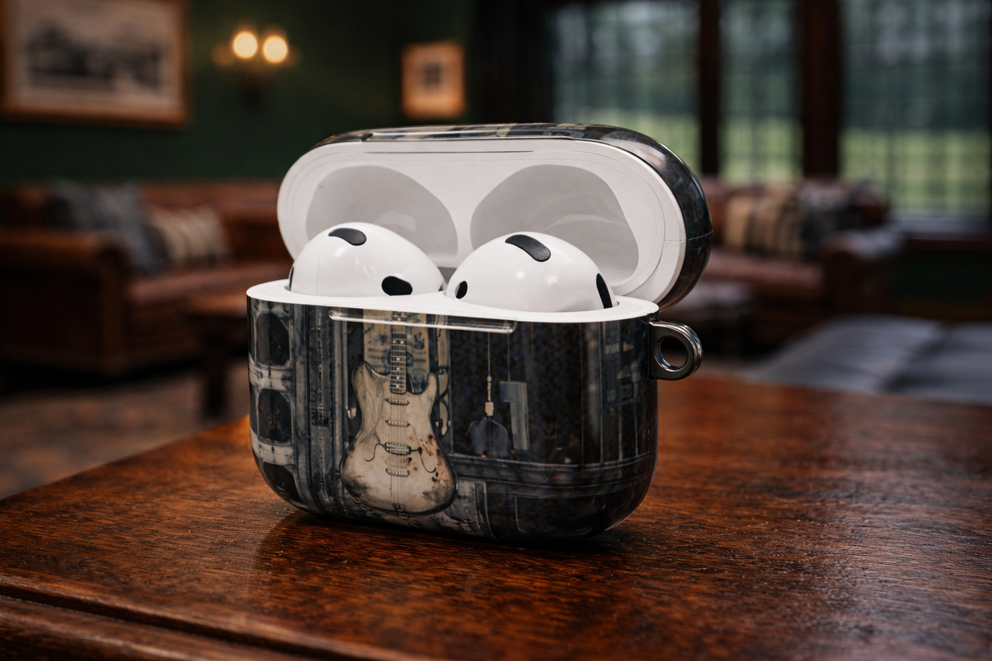 Vintage Guitar Lovers AirPods Case--Classic Tone Pocket-Sized Style