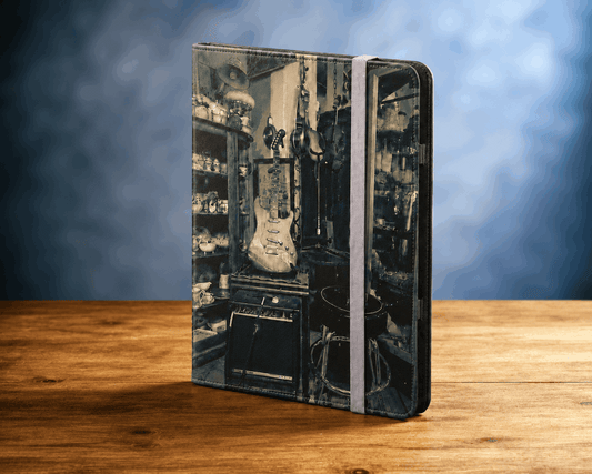 Personalized Vintage Guitar iPad Folio Case